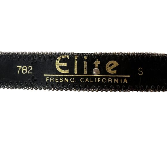 Elite Fresno California  Belt Glitter Blue Rhinestone Buckle Size S main image 6